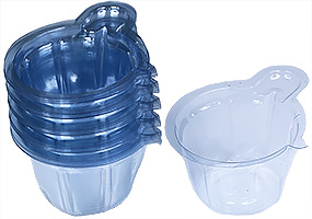 Disposable PVC Mixing cups for epoxy resins, 40ml,  Ø 3.5 x3.5 cm with 2cm handle